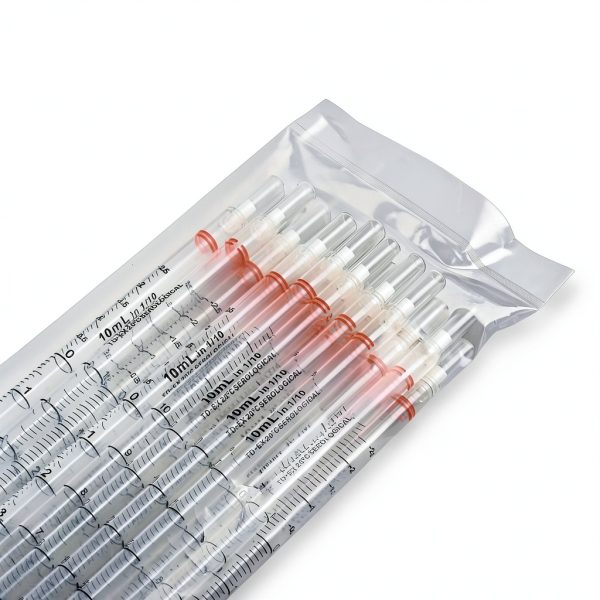 Serological Pipette Globe Scientific 1770 10mL Sterile Orange Striped-3