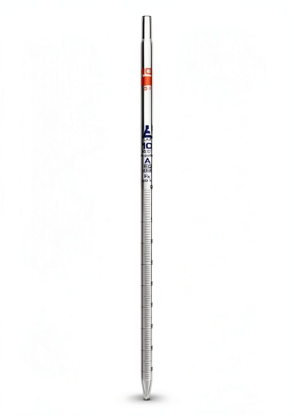 EISCO Serological Pipette 10ml Class A Blue Graduations Orange-0