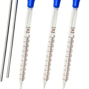 Glass Serological Pipettes 10mL Bulb Troyune 5 Brush and Stirring Rod-0